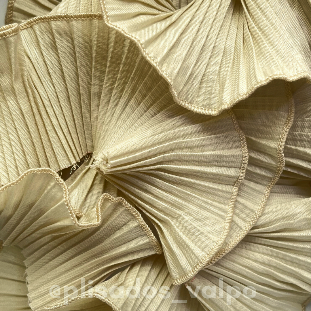 Plisado popelina / beige medio
