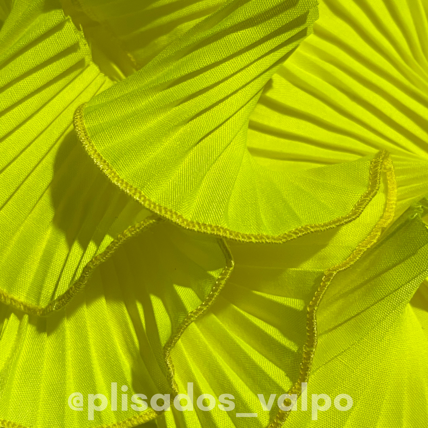 Plisado popelina / amarillo neón