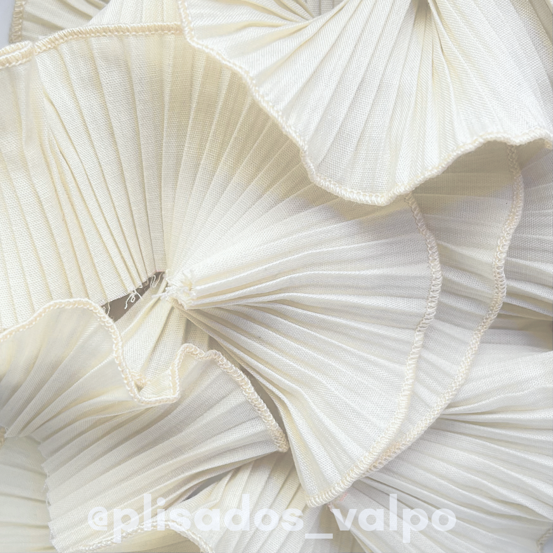 Plisado popelina / crema