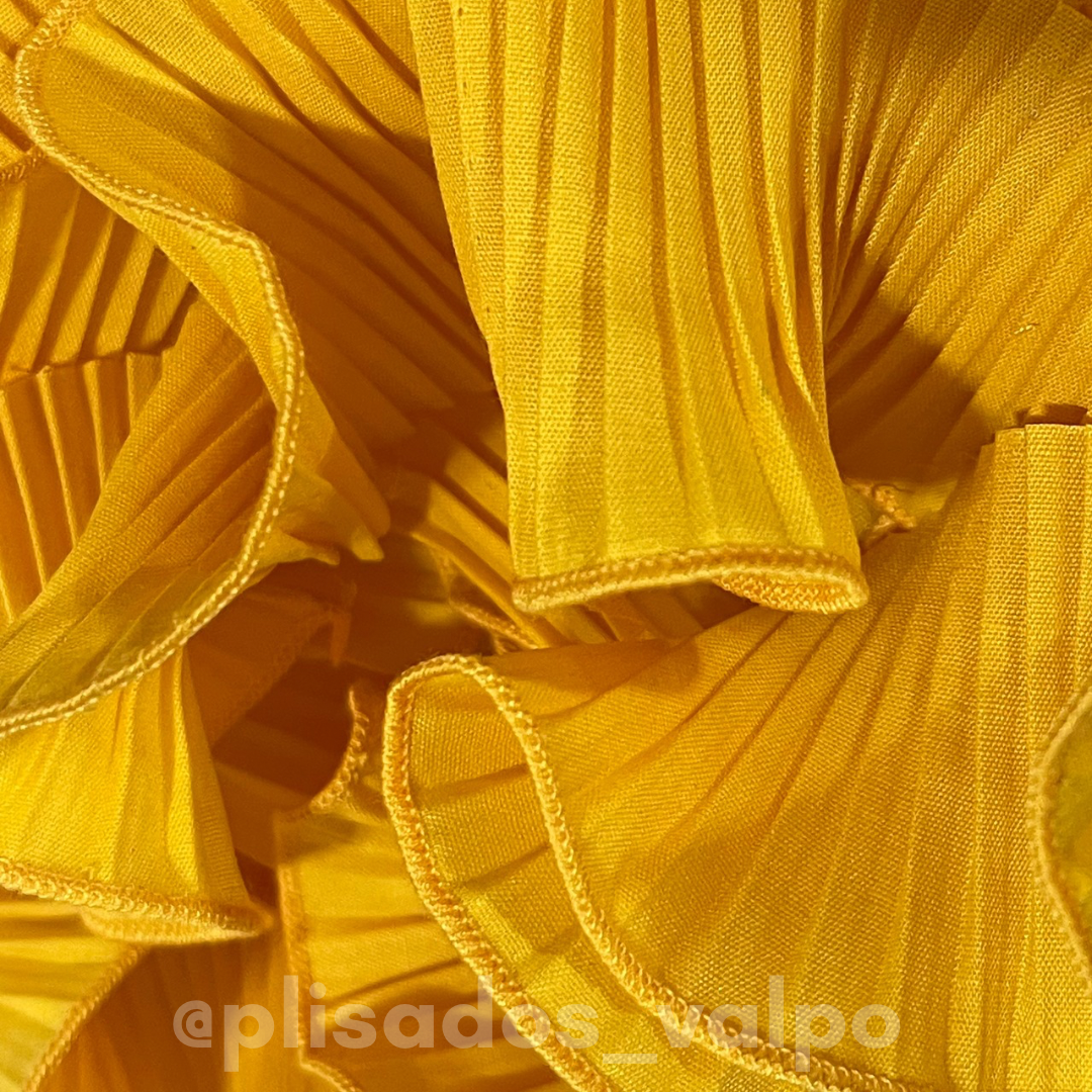 Plisado popelina / amarillo oro