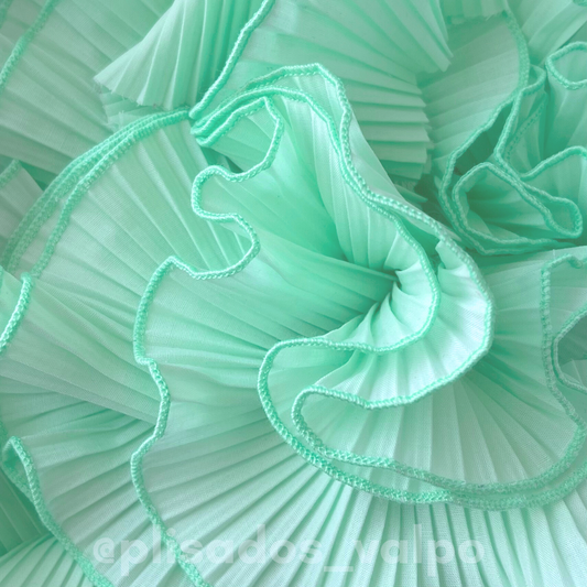 Plisado popelina / verde menta pastel