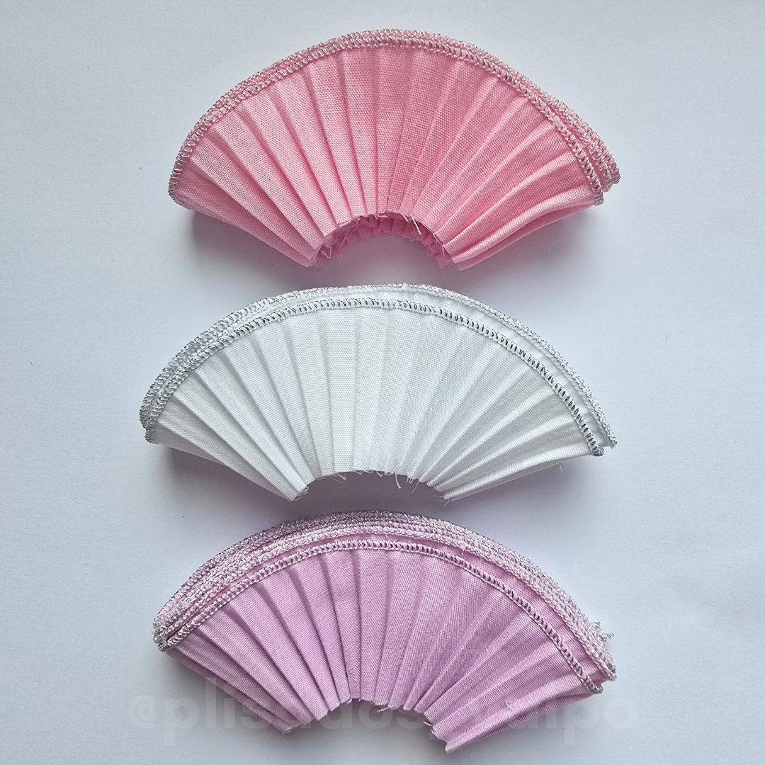 Mini plisados BRILLANTES / 12u. Mix (surtido)