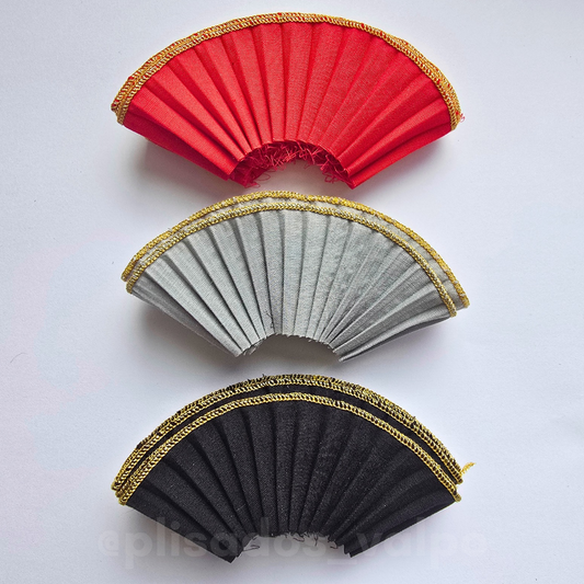 Mini plisados BRILLANTES / 12u. DORADO (surtido en pares)