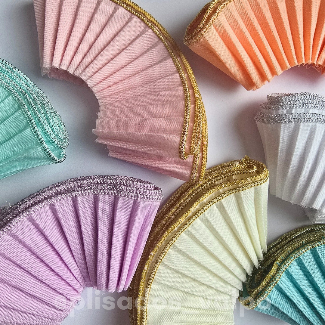 Mini plisados BRILLANTES / 12u. Mix (surtido)