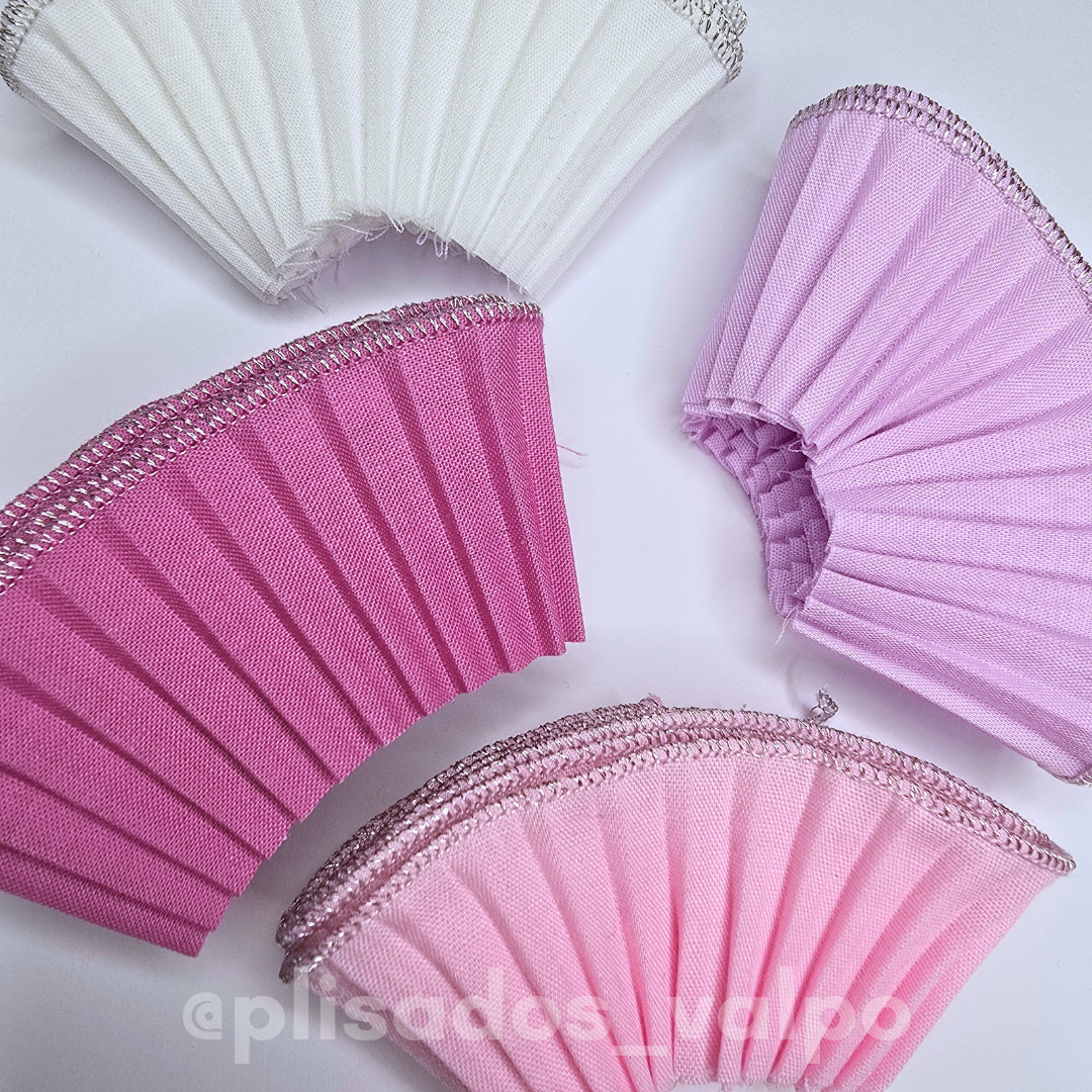 Mini plisados BRILLANTES / 12u. Mix (surtido)