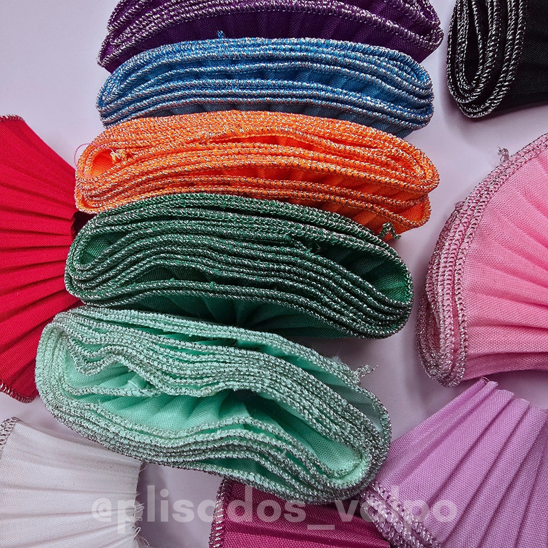 Mini plisados BRILLANTES / 12u. Mix (surtido)