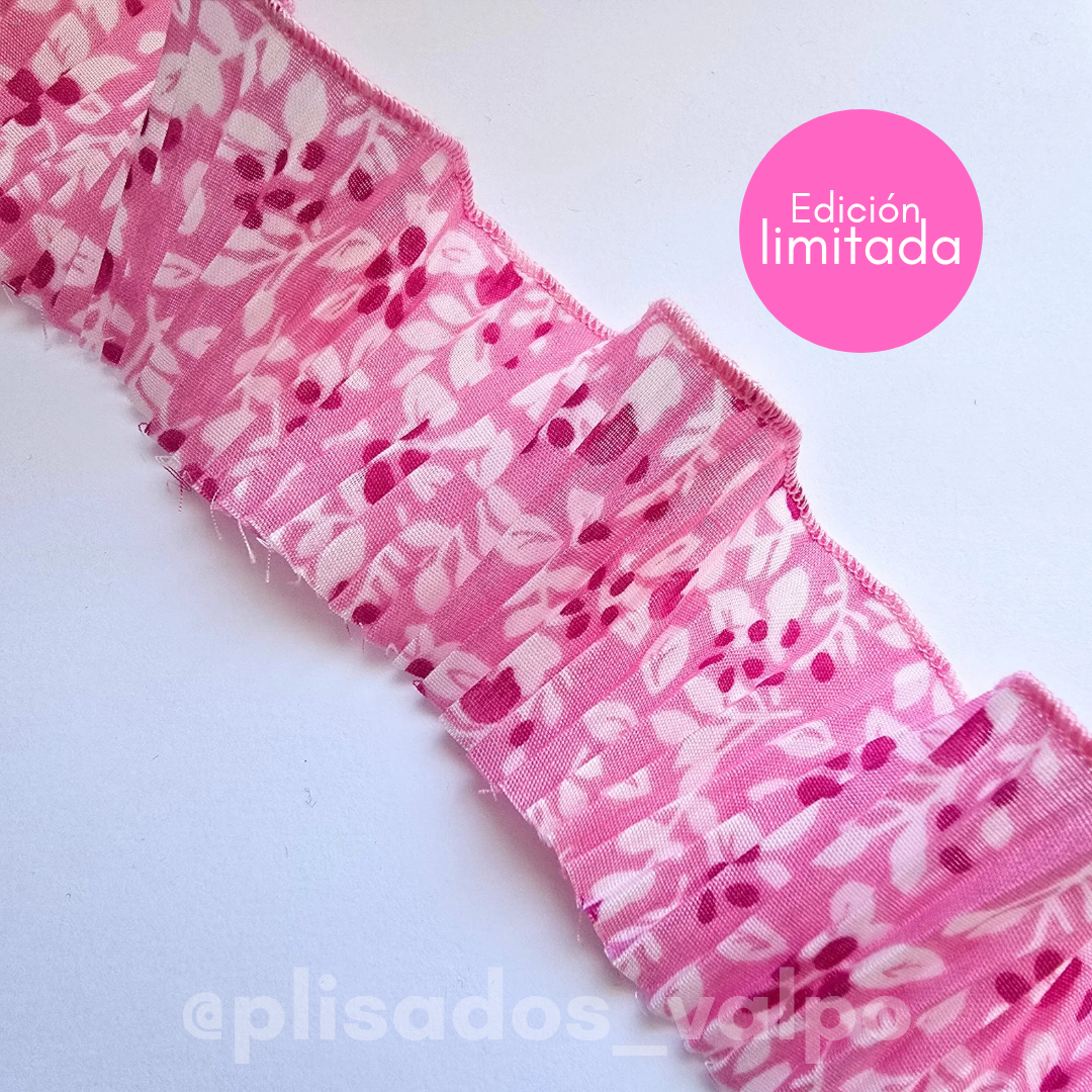 Plisado popelina / primavera rosa