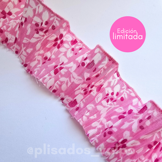 Plisado popelina / primavera rosa