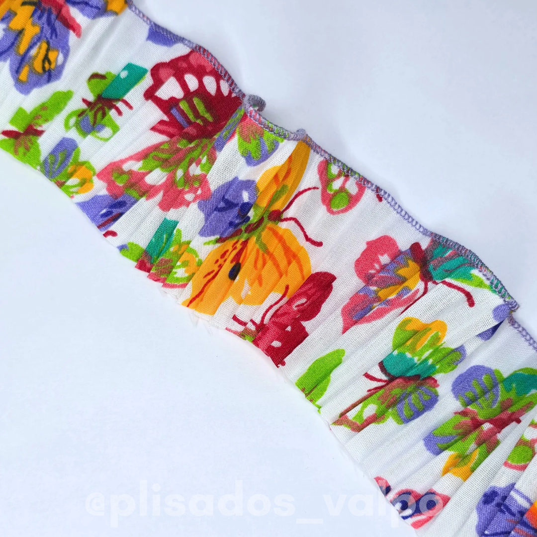 Plisado popelina / Mariposas