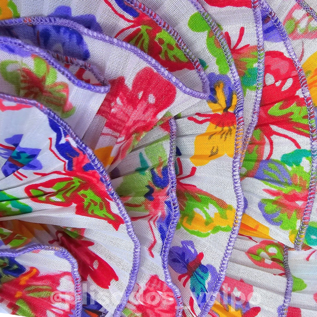 Plisado popelina / Mariposas