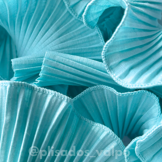 Plisado popelina / Agua marina