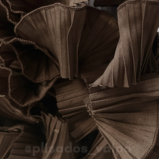 Plisado popelina / chocolate