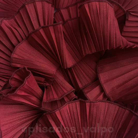 Plisado popelina / burdeo