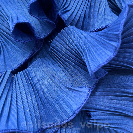 Plisado popelina / azul rey