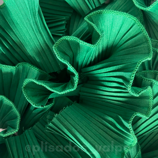 Plisado popelina / verde césped