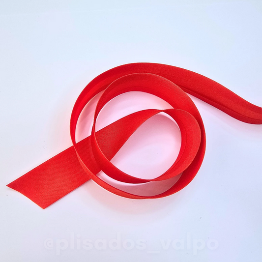 Sesgo 25 mm rojo / 20 mts