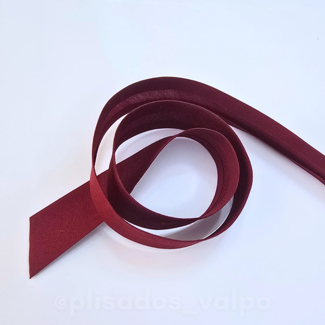 Sesgo 25 mm burdeo / 20 mts
