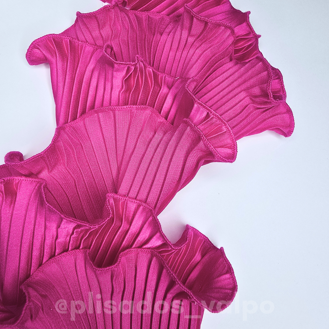 Plisado satín / fucsia