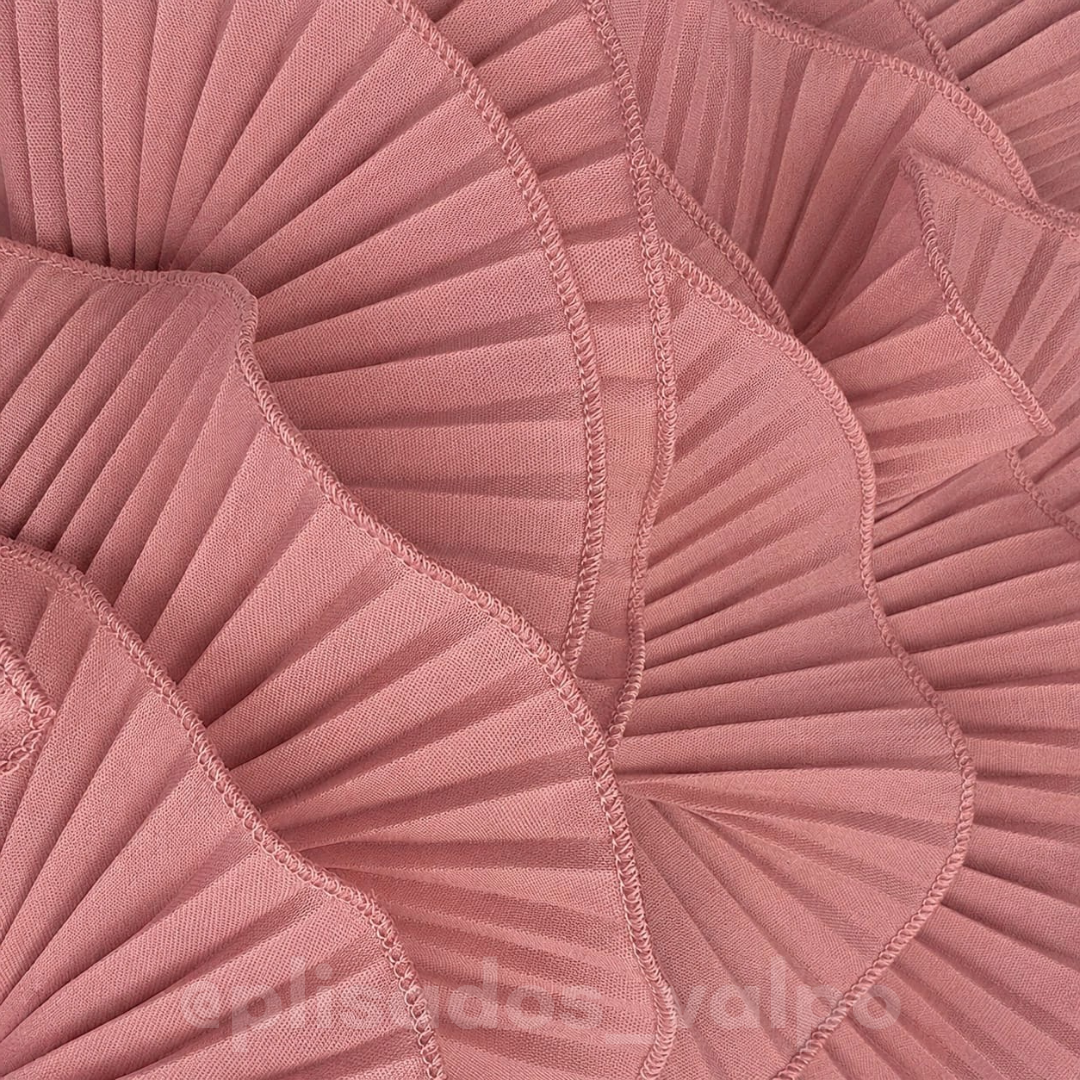 Plisado popelina / rosa viejo