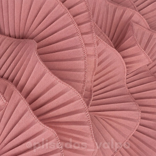 Plisado popelina / rosa viejo
