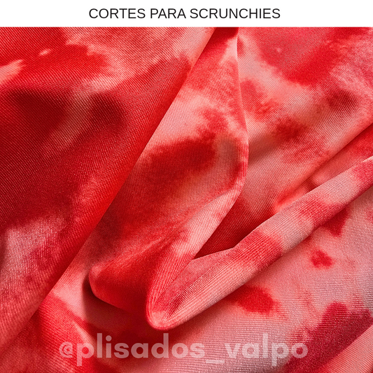 Lycra Dupont / tie dye coral