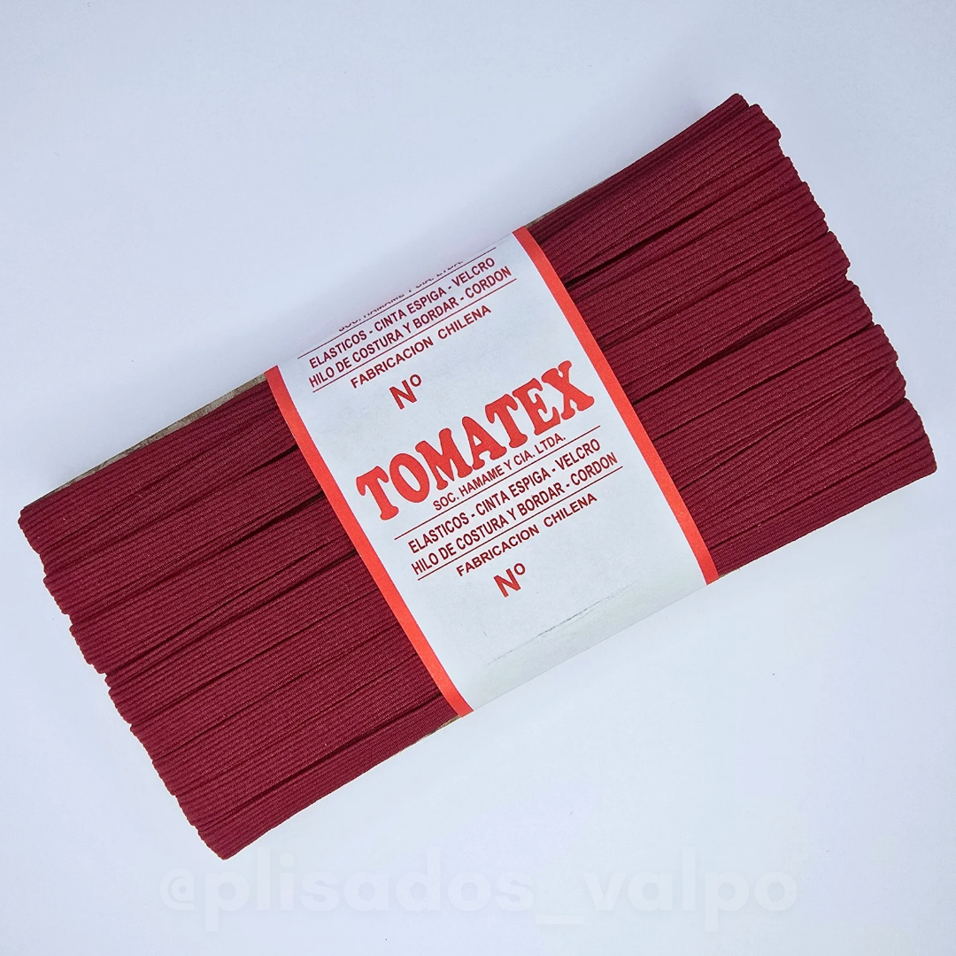 Elástico TOMATEX N°4 / burdeo