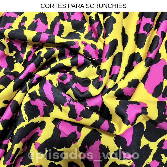 Lycra dupont / Animal print amarillo