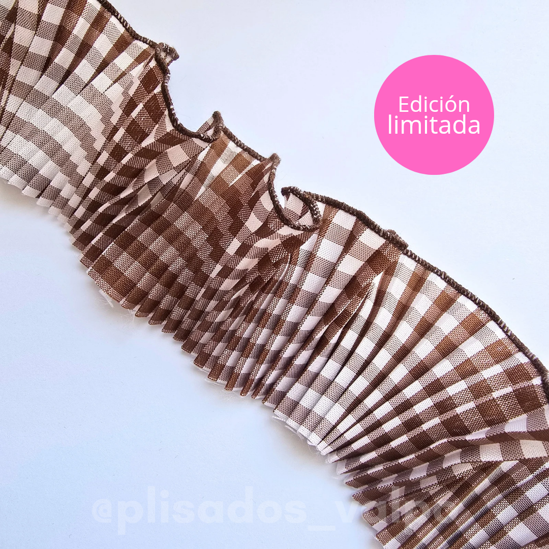 Plisado Madison / Vichy chocolate 🤎