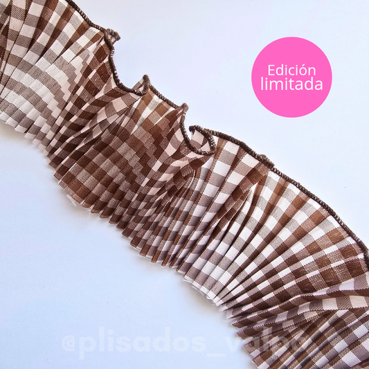 Plisado Madison / Vichy chocolate 🤎