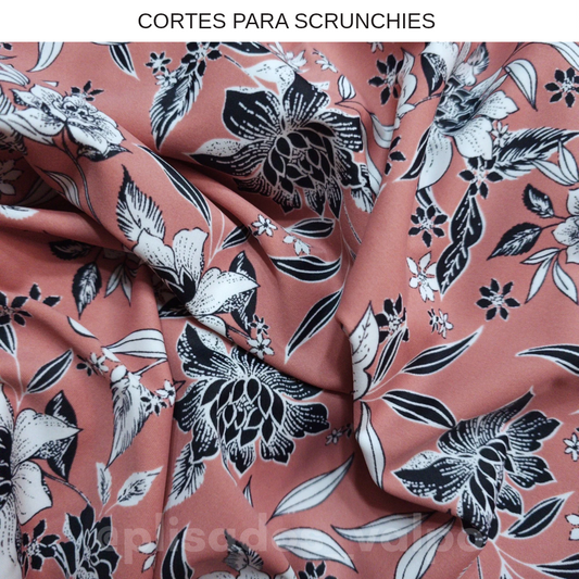 Lycra Dupont / floreado brownish pink