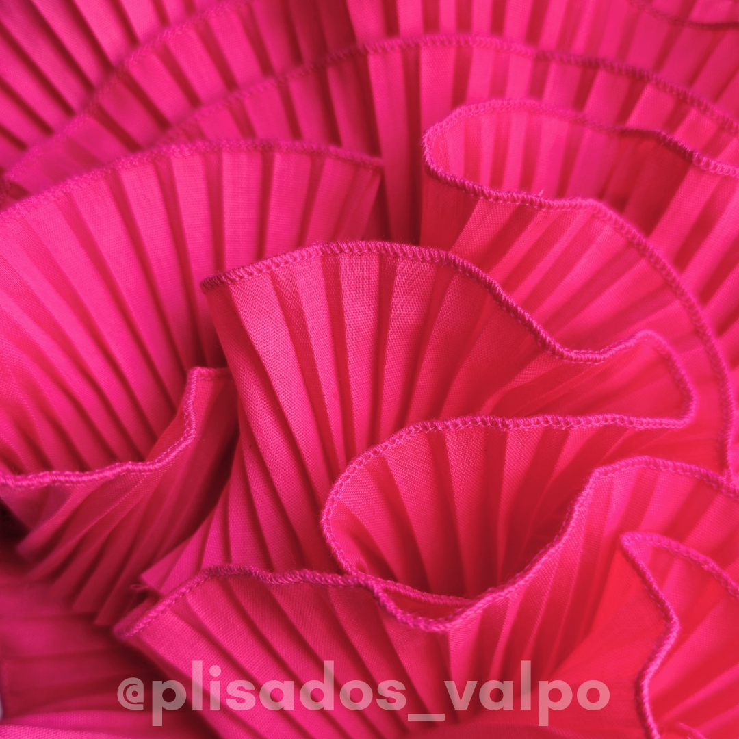 Plisado popelina / Hot pink