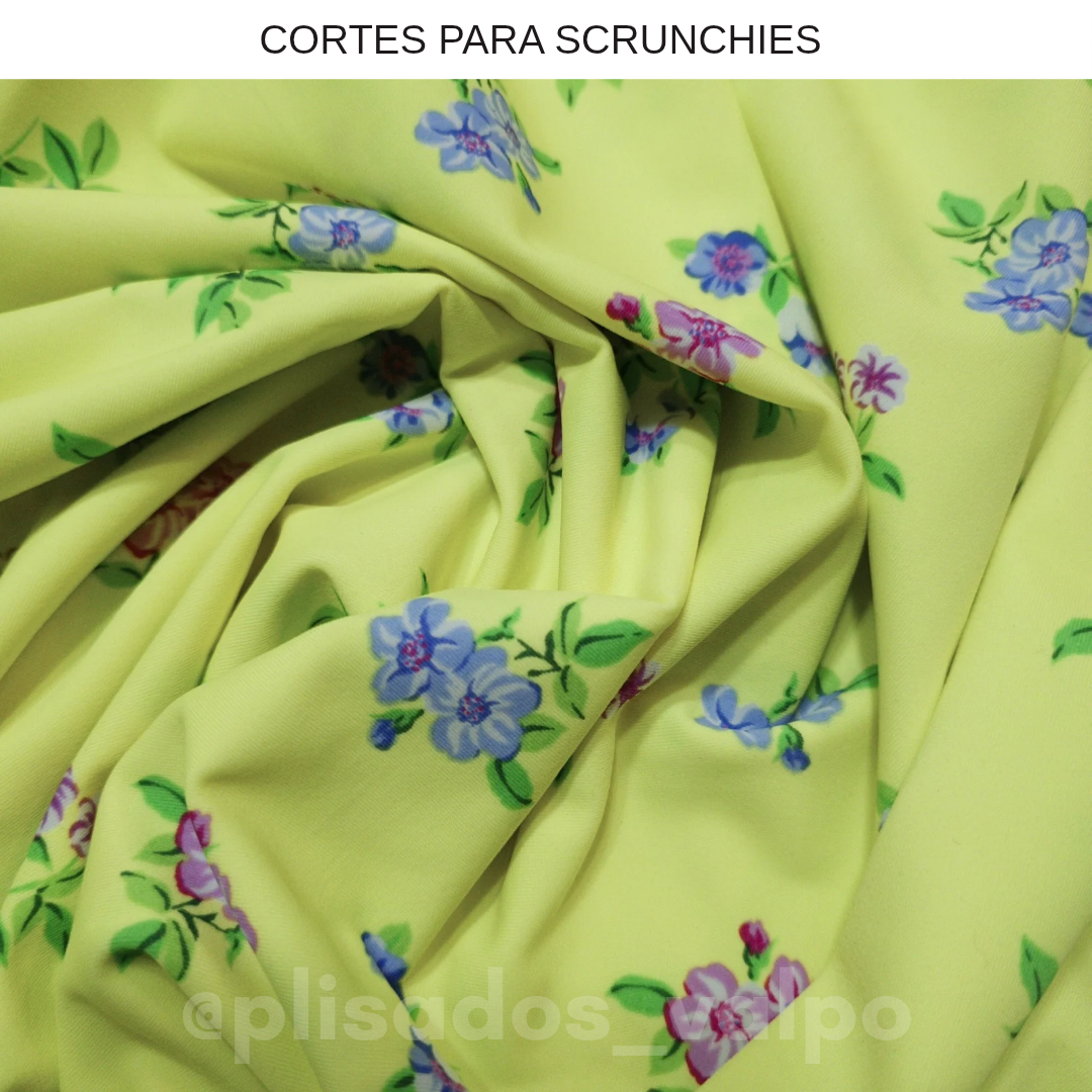 Lycra Dupont / florcitas amarillo