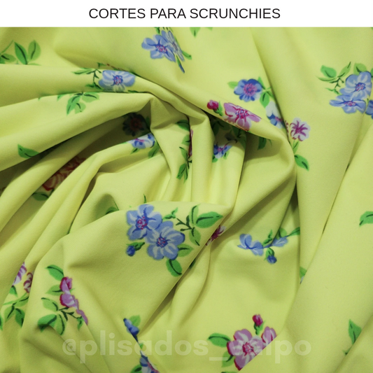 Lycra Dupont / florcitas amarillo