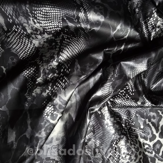 Lycra Lamé / animal print metalizada foil 1 mt.