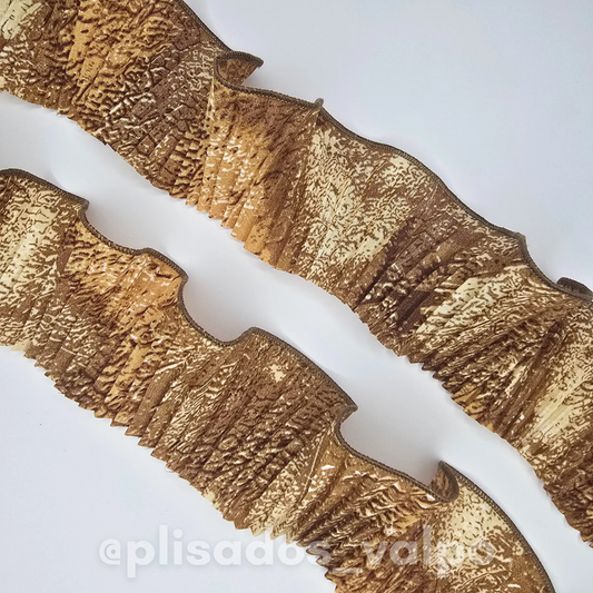 Plisado micro fibra / Terra gold