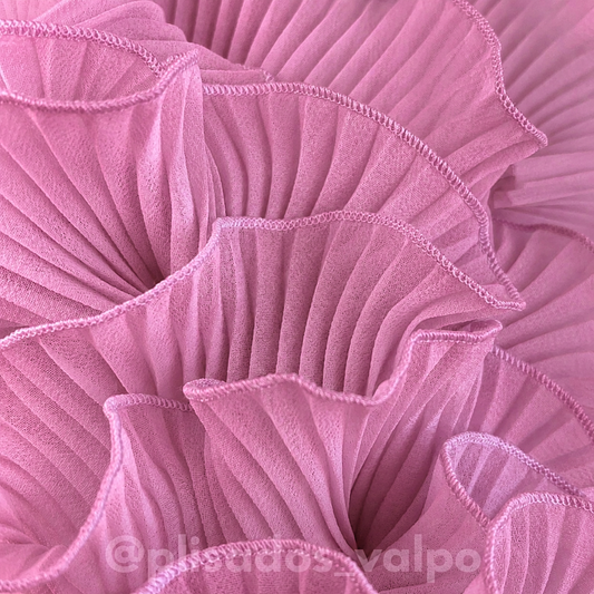 Plisado gasa / Rosa persa