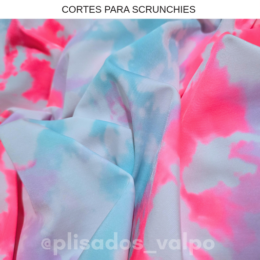 Lycra Dupont / tie dye pastel neon