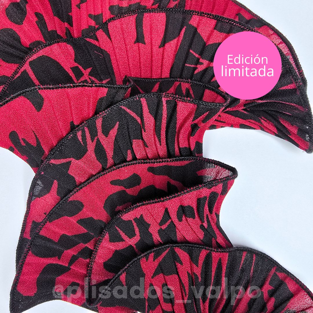 Plisado gasa / aesthetic rojo