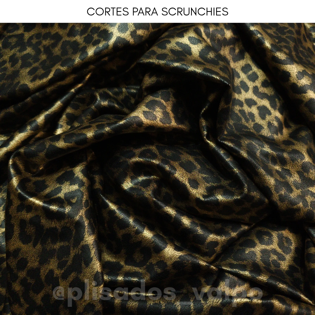 Lycra Dupont / animal print dorado