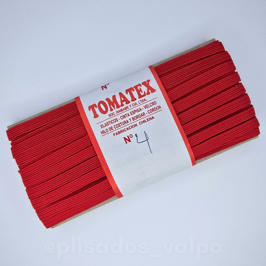 Elástico TOMATEX N°4 / rojo