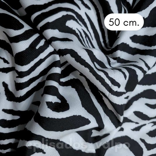 Microfibra / Cebra 1/2 mt