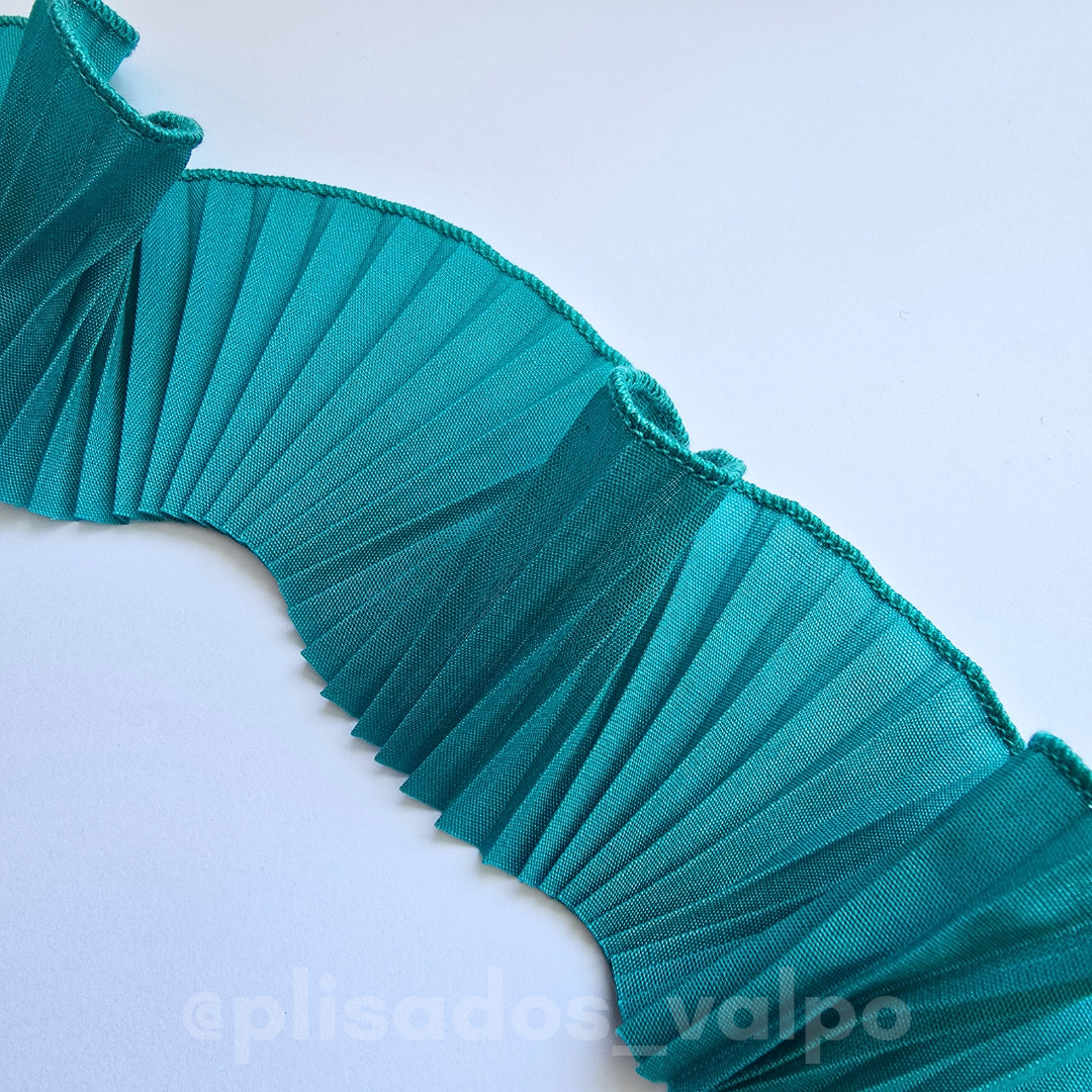 Plisado popelina / turquesa