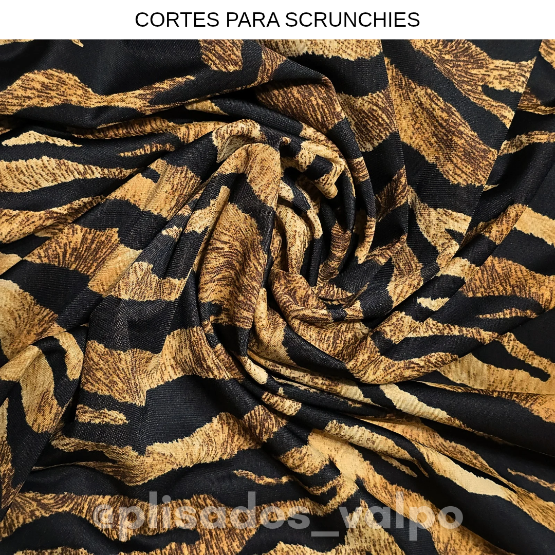Lycra Dupont / Animal print caramelo