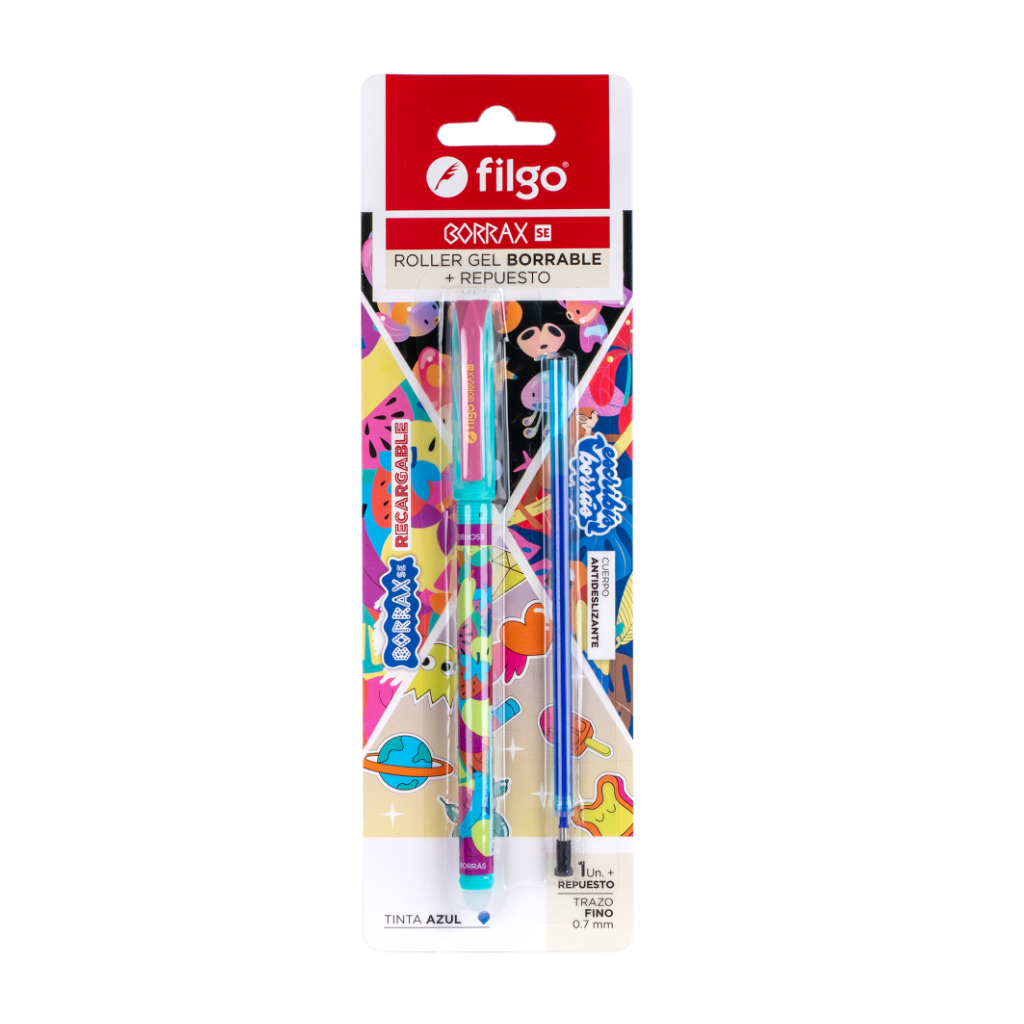 Bolígrafo filgo borrable / azul
