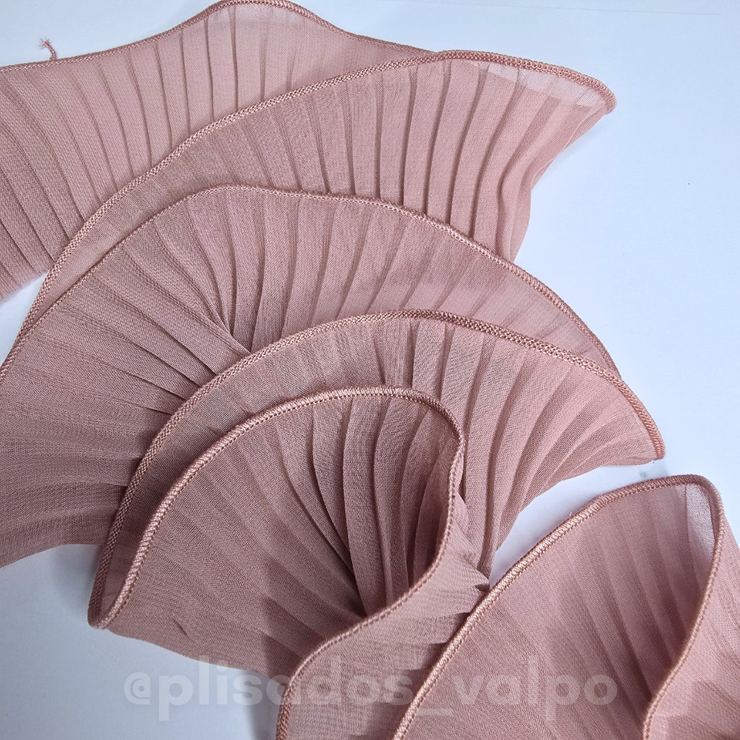 Plisado gasa / Rosa viejo
