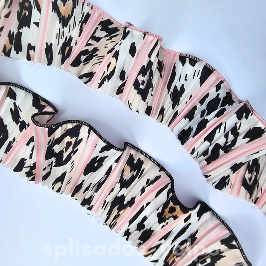 Plisado satín / romantic print