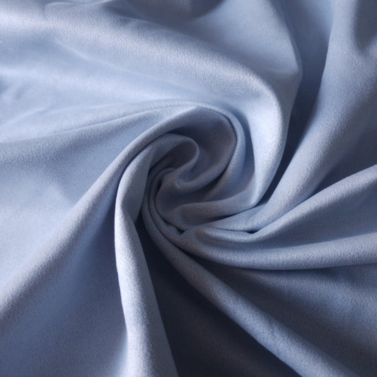 Scuba suede / celeste pastel 50 x 150 cm