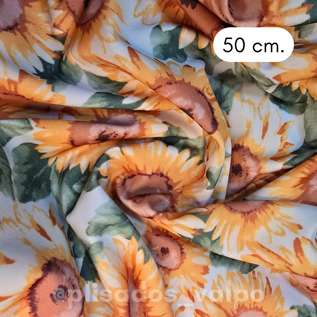 Lycra Dupont / Girasoles 1/2 mt