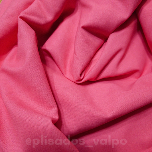 Lino algodón / rosado frutilla 1mt