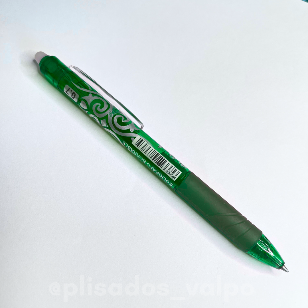 Bolígrafo clicker borrable